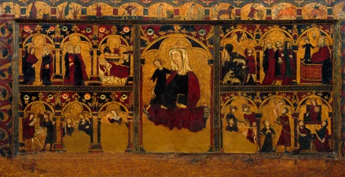 Altaarfront van de kindertijd van Jezus